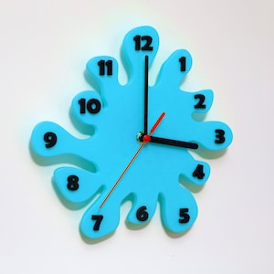 Paint Splat Clock Wall Mounted Colourful - Etsy