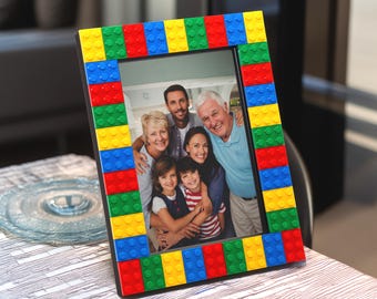 Building Bricks 6x4 10x15cm Photo Frame Made from Lego®