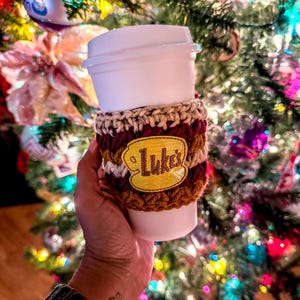 Luke’s Cup Cozy - Coffee Humor - Coffee Humor Gift - Crochet Cup Cozy - Crochet Coffee Cozy - Luke’s Diner - Gilmore Girls - Stars Hollow