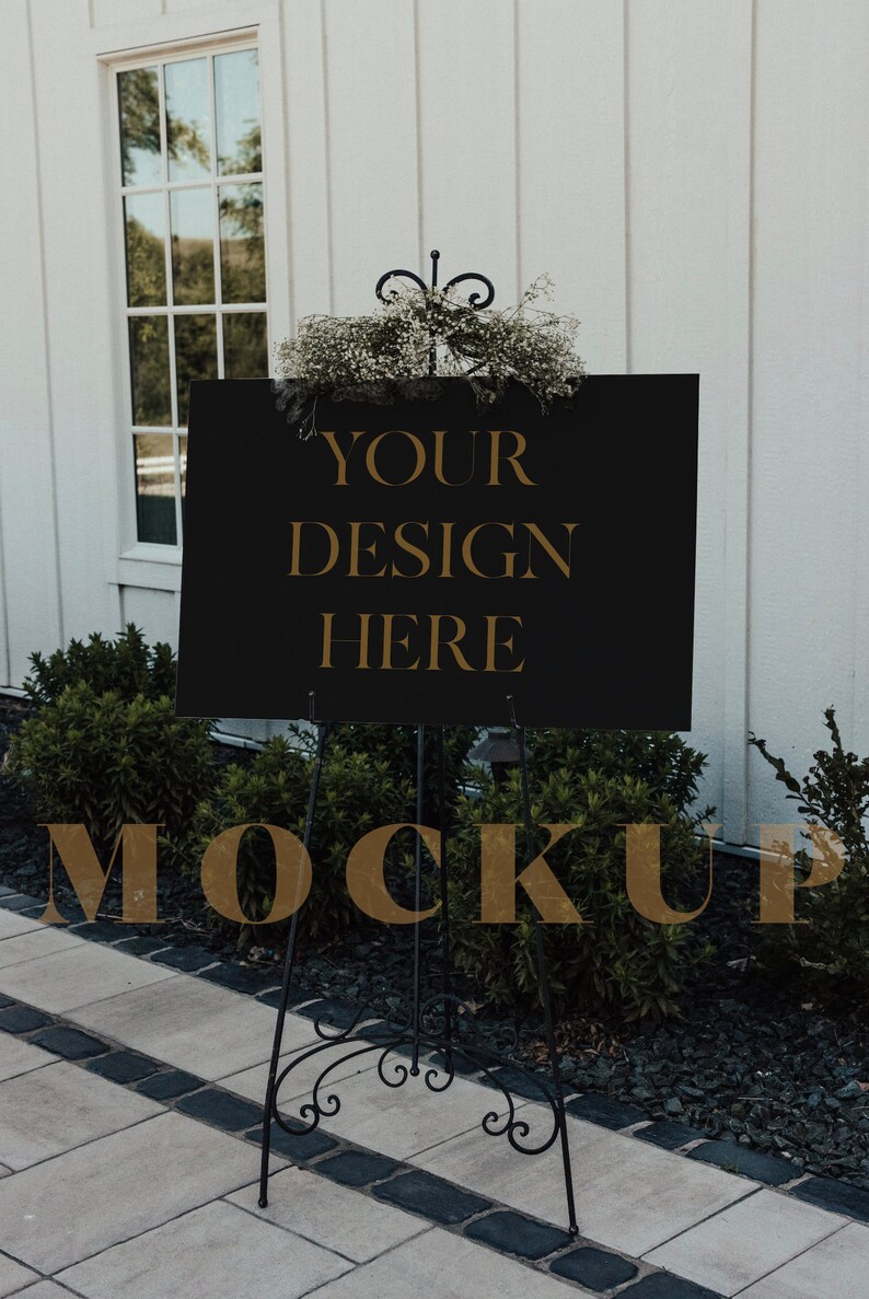 Easel Sign Mockup. Artwork Wedding Table Plan 109 Etsy