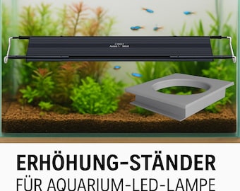Verhoog uw Chihiros universele lamp! LED-houder met variabele hoogte en glasdikte - Houder voor lamphoogte - Aquariumaccessoires - Set van 2