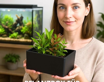 Skrzynka na rośliny do studzienki odpływowej z odpływem do dekoracji akwarium słodkowodnego i słonej wody, zieleni do wymarzonej rafy Skrzynka na rośliny do akwarium NOWOŚĆ