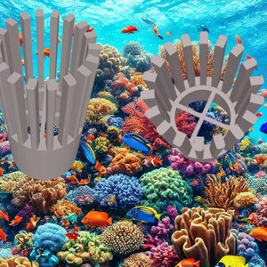 Peine para tubos de PVC, peine para rebosadero, accesorio para rebosadero para proteger peces, anémonas, camarones, animales, tanque técnico, función de filtro para algodón