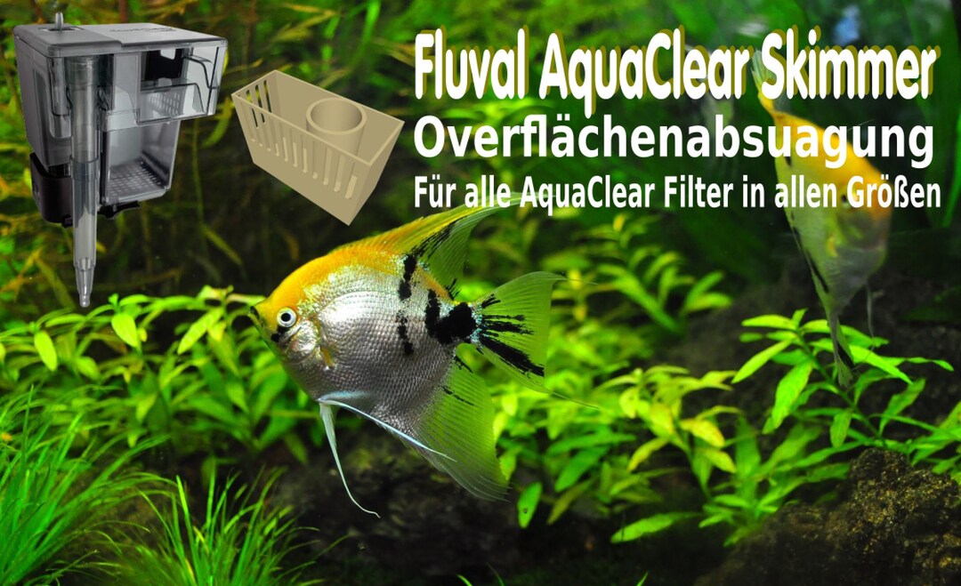 Fluval Aquaclear HOB Oberflächenfilter Oberflächenabsaugung Skimmer