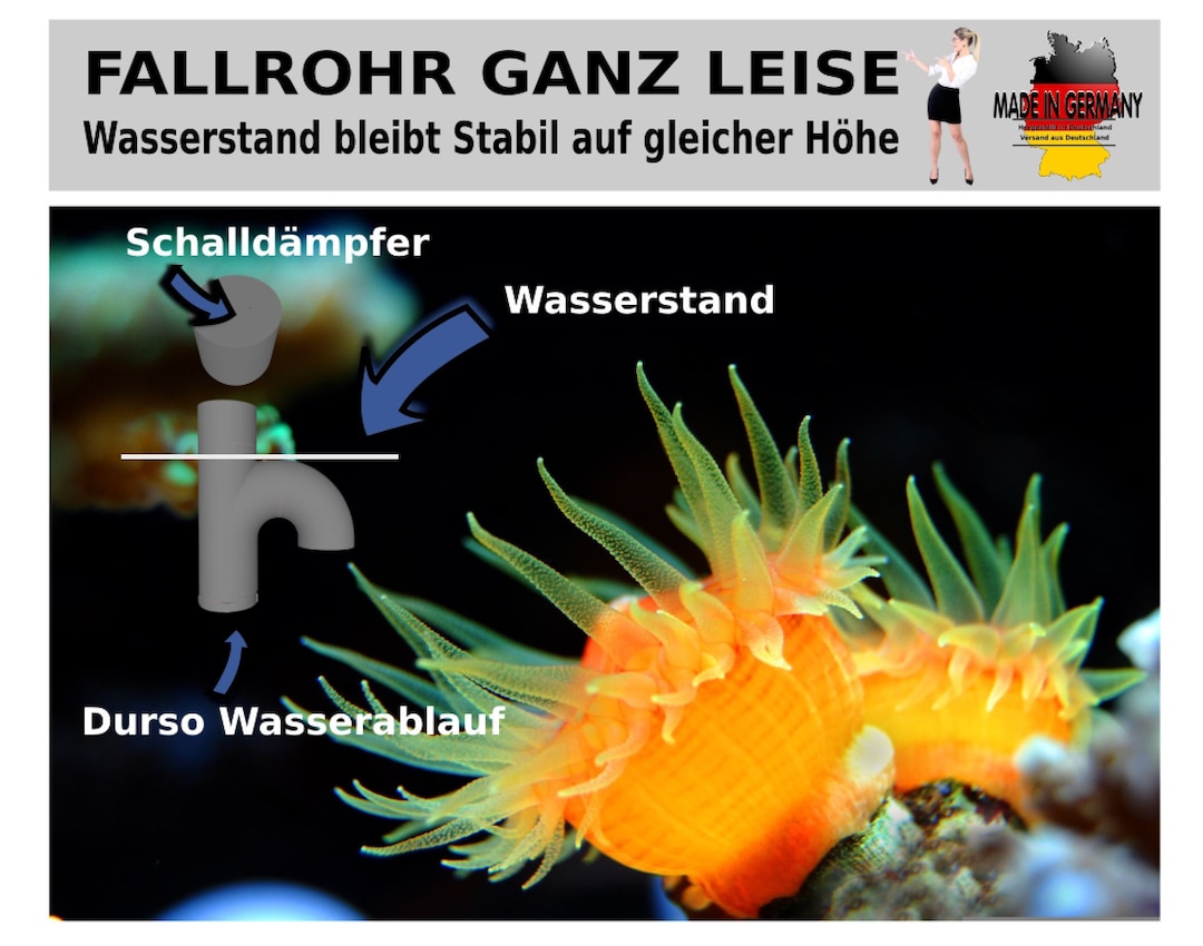 Durso Eliminate Drain Noise Aquarium Downpipe Drain Pipe Etsy