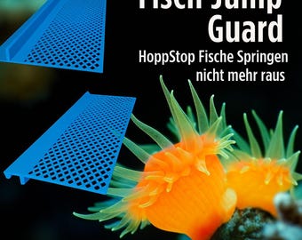 Fishguard Protección de resorte para peces HopStop Acuario de agua dulce y salada Simplemente se fija directamente al cristal - Práctico y seguro NUEVO - SS2