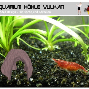 Aquarium Cave Aquarium Cave Volcano Style - Makes every aquarium look better! - Fish can hide - Can be planted