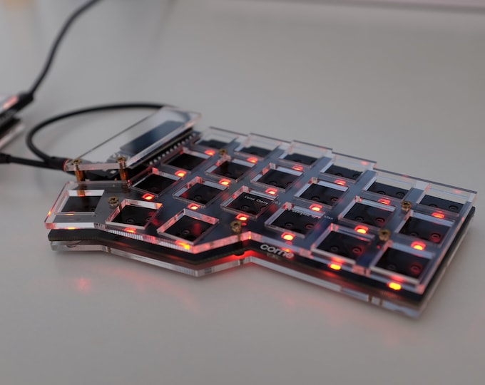 Built Corne Keyboard MX With Acrylic Case Etsy