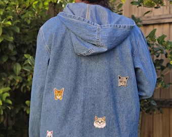 Vintage Denim Jacket - Upcycled