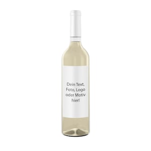 Personalisiertes Flaschenetikett, Name Wunschtext und Motiv, wasserfest, Sticker, Weinetiketten Hochzeit, Wein Aufkleber, dein Design, Wein