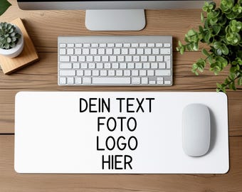 Personalisierte XXL Gaming Mousepads | Individuell mit Foto, Text oder Logo | Großes Mauspad für Gamer & Büro | Verschiedene Größen