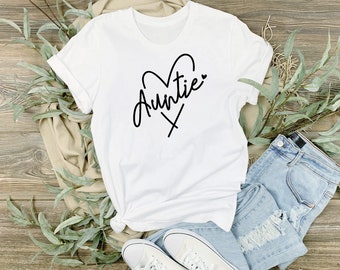 Tante T-shirt Tante Poloshirt Personalisiertes Damen T-Shirt Aunt Tante Geschenkideen, als Bügelbild T-Shirt oder Polohemd