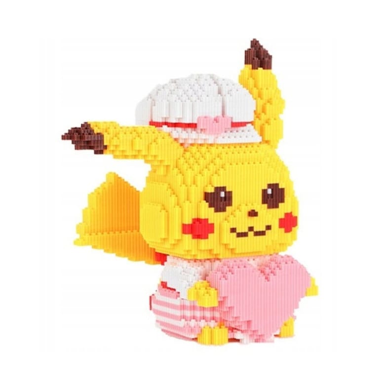 PIKACHU 3D Figure, Blocks Toy, Construction Toy Gift, Magic Building ...
