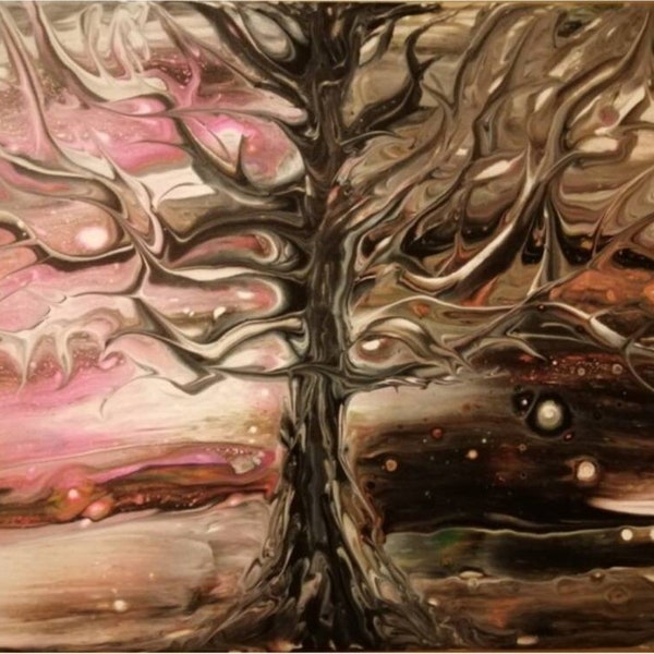 Peinture originale acrylique " L'arbre de la renaissance "