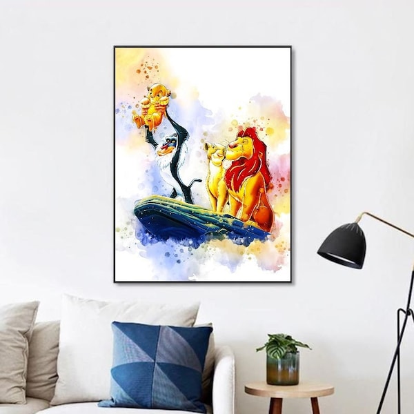 Lion King Poster - Poster Room Baby Garcon Girl - Home Interior Design - Disney