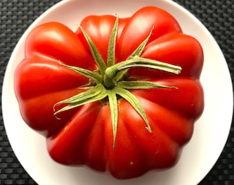 Semillas de tomate "Red Queen", tomate bistec ruso, una rareza fresca. ¡Más de 10 semillas en 2025! ¡Sin semillas! ¡Con instrucciones de cultivo!