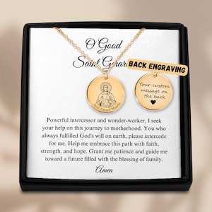 St Gerard Majella Necklace: Fertility Gift for Expectant Mothers