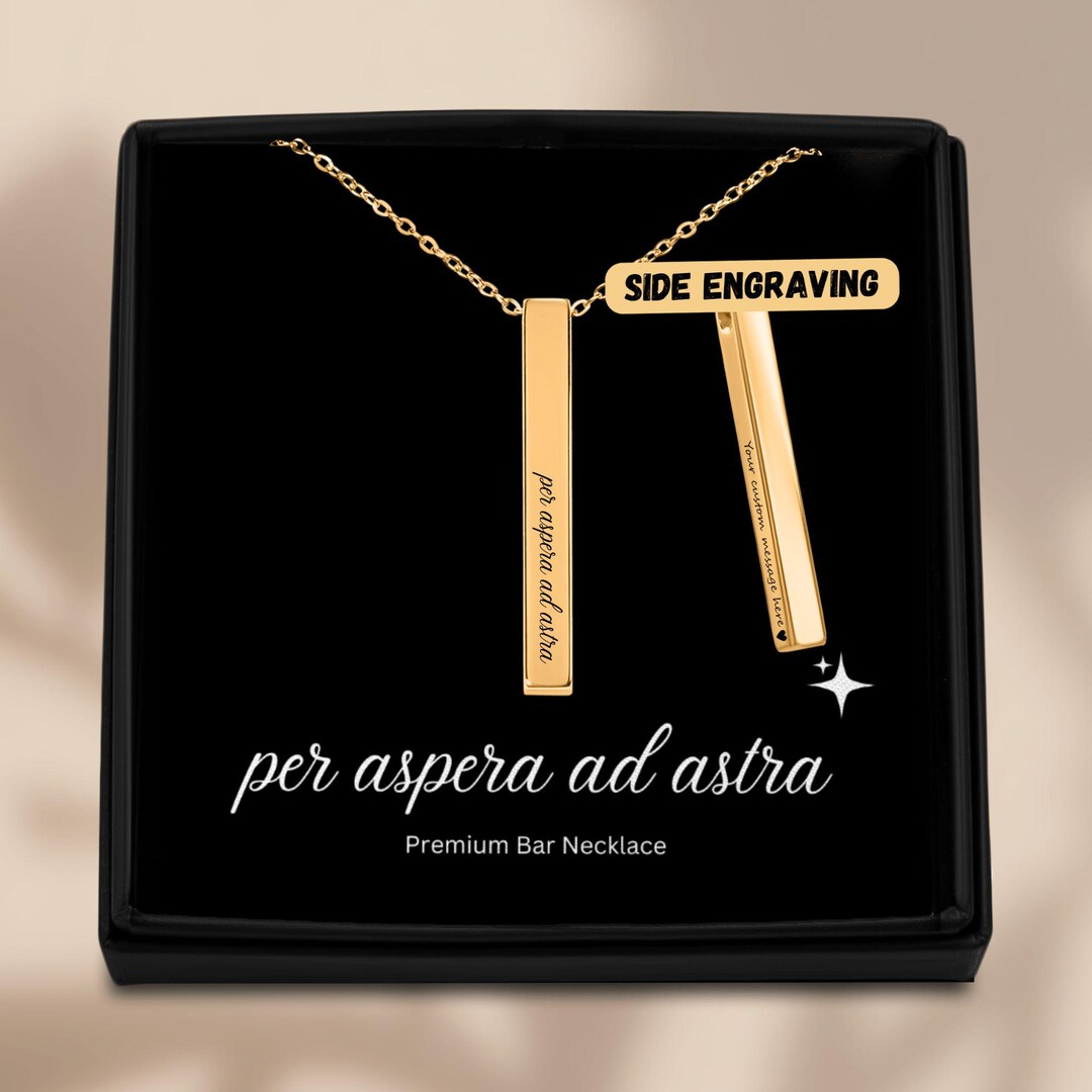 Per Aspera Ad Astra Necklace - "through Hardships to the Stars ...