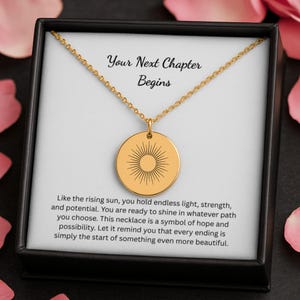 Personalized Next Chapter Necklace, New Chapter, Graduation Gift,  New Job, Retirement, Farewell Gift, New Beginnings, Divorce Gift, Breakup