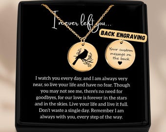 Collier commémoratif Cardinal personnalisé : cadeau de sympathie en plaqué or 18 carats