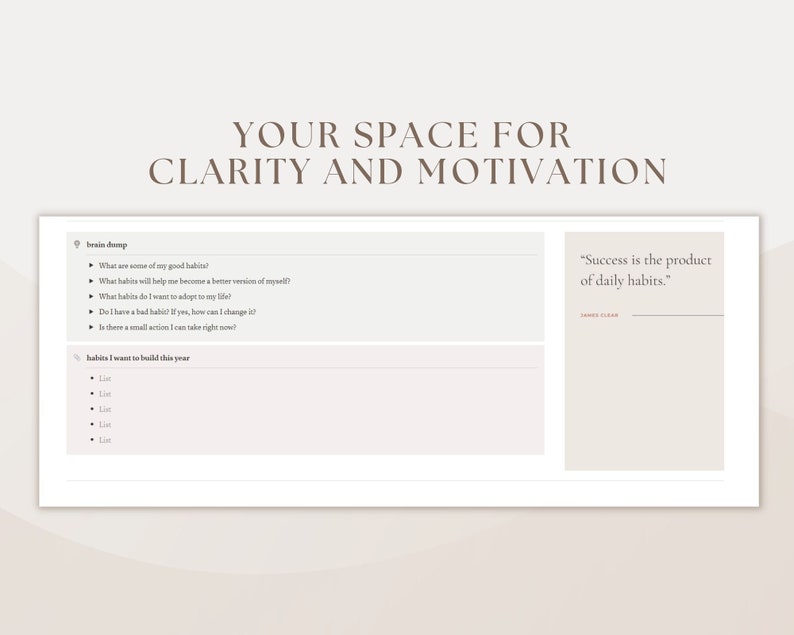 Notion Template Notion Habit Tracker Atomic Habits Weekly Habit Notion Template Notion Habit Tracker Atomic Habits Weekly Habit