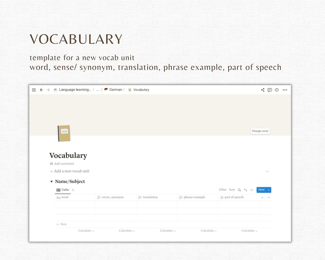 Language Learning Planner Notion Template Language Notion - Etsy