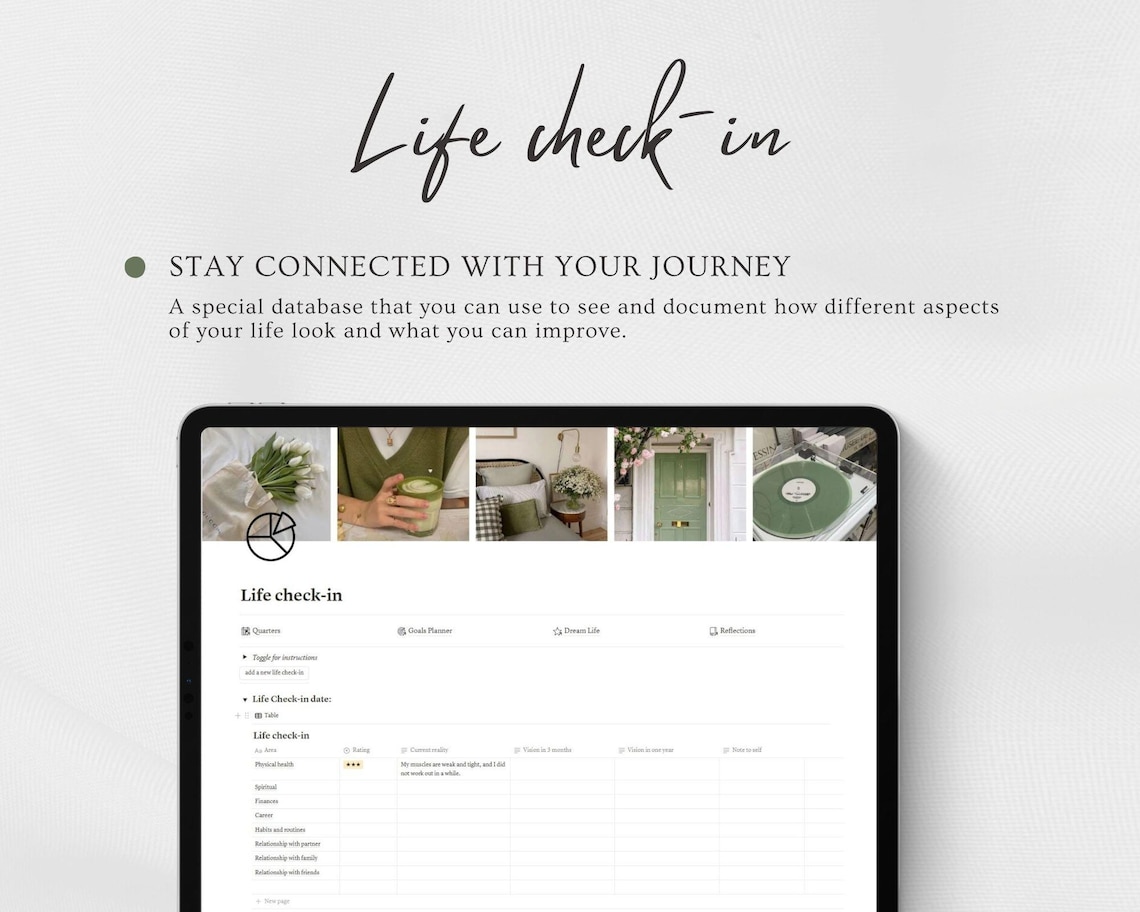 12 Week Year Notion Planner Notion Template 3 Month Goals Planner 2025