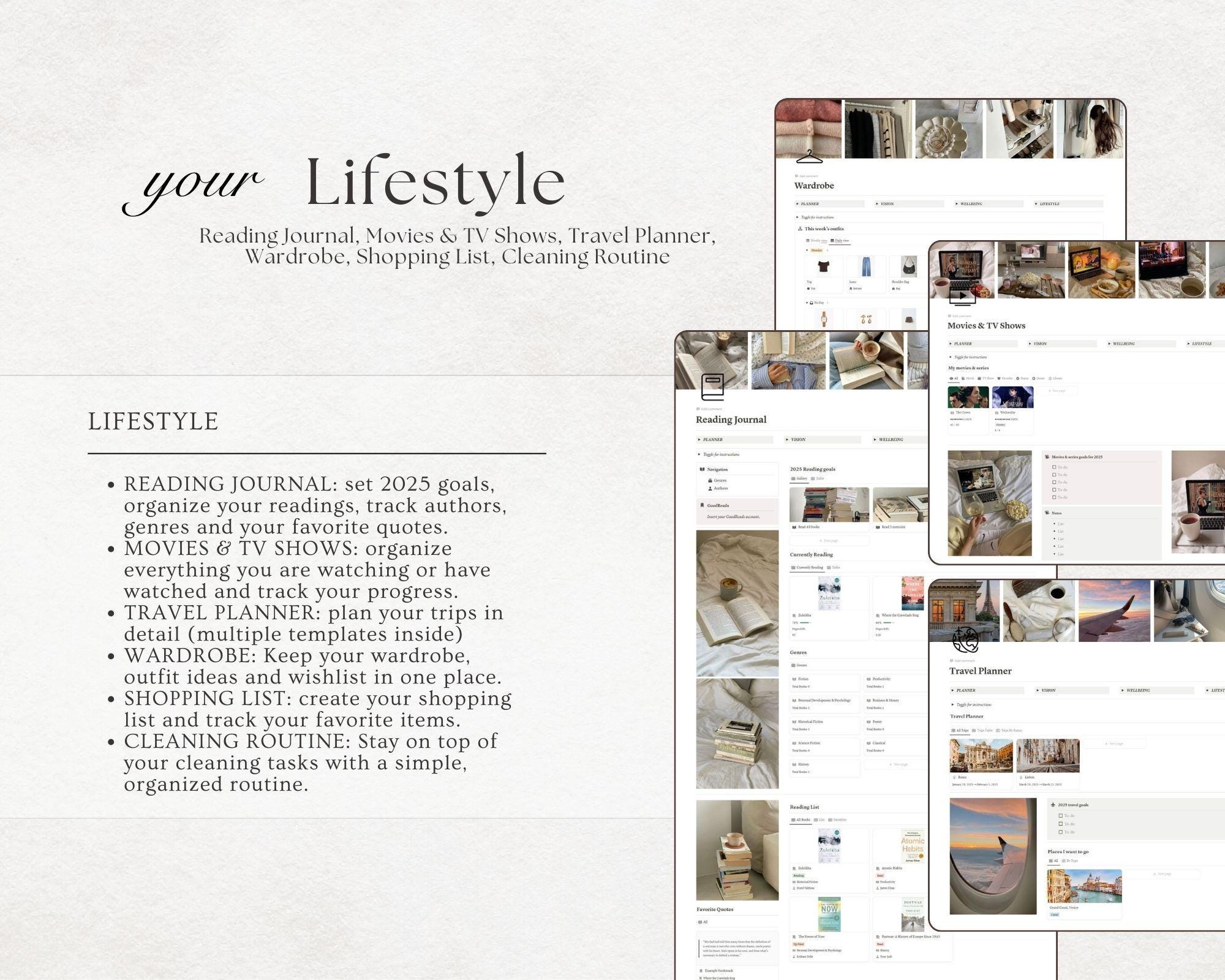 2026 Ultimate Life Planner Notion Template Aesthetic Notion Dashboard ...