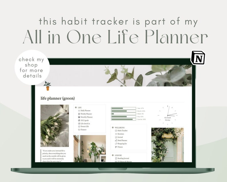 Notion Template Notion Habit Tracker Atomic Habits Weekly Etsy UK Notion Template Notion Habit Tracker Atomic Habits Weekly Etsy UK