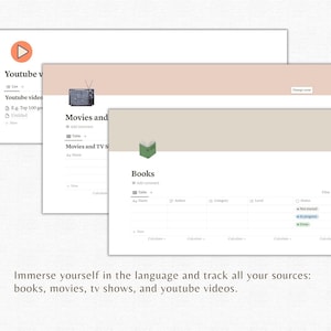Language Learning Planner, Notion Template, Language Notion Planner ...