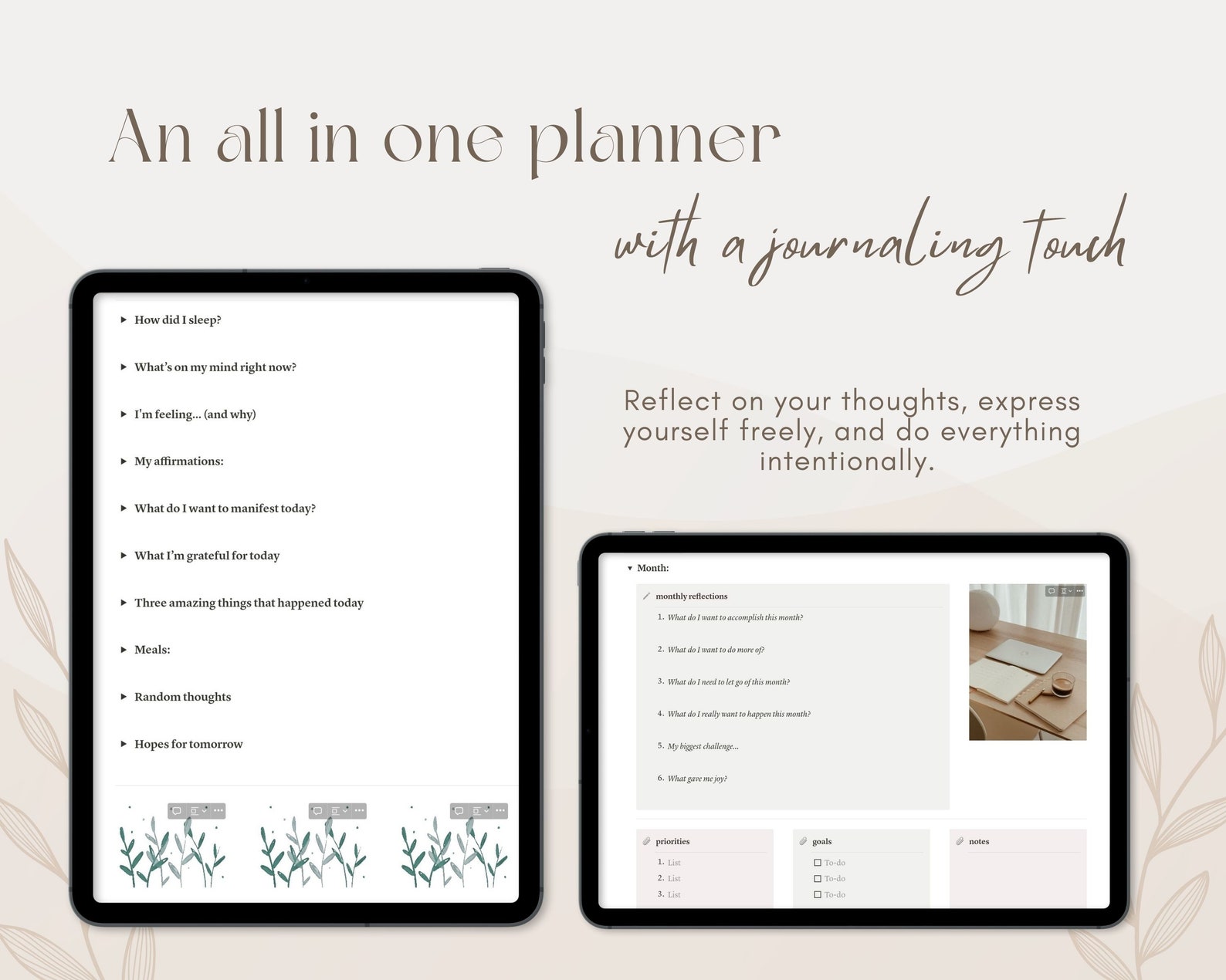 Notion Template Notion Life Planner All in One Notion - Etsy