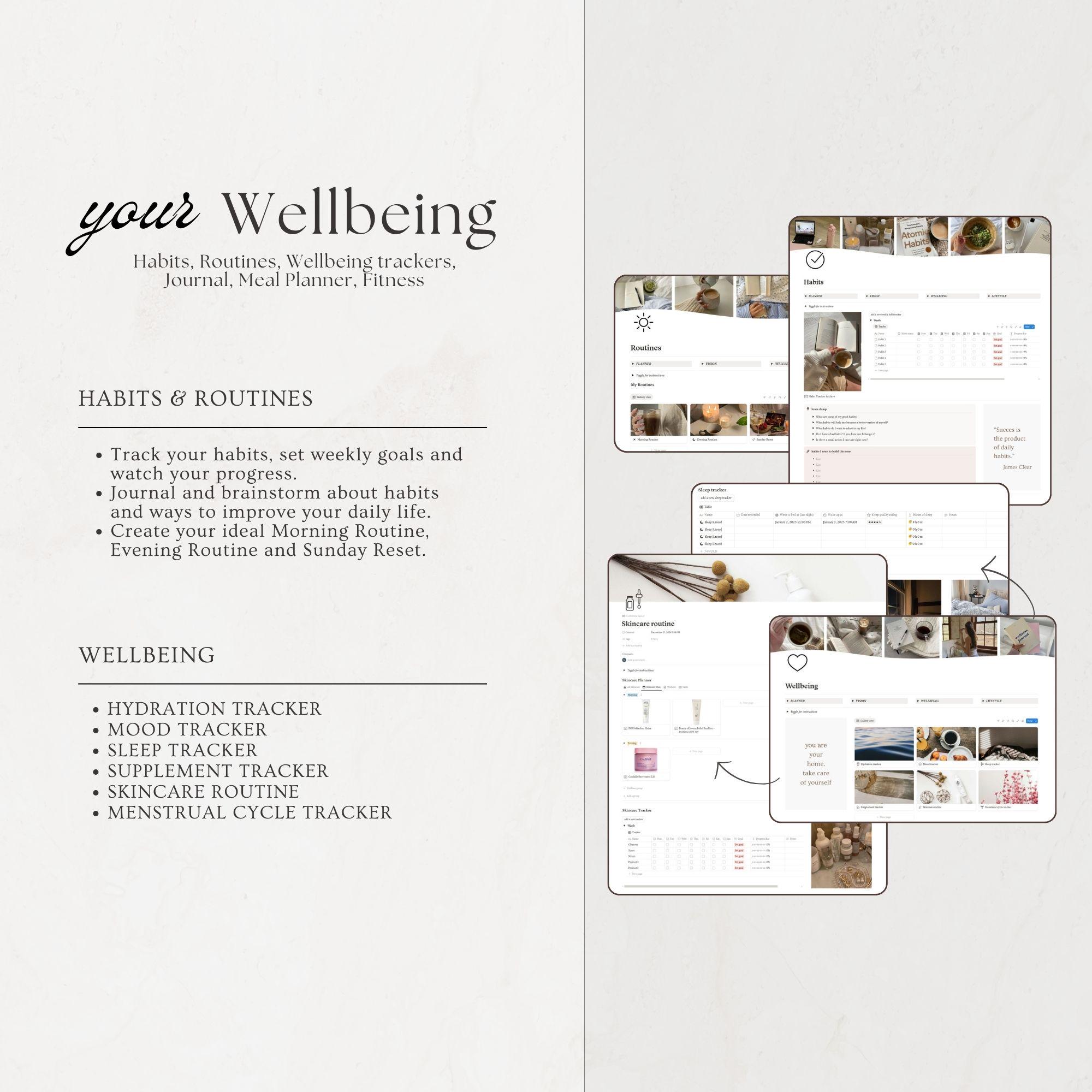 2026 Ultimate Notion Life Planner All in One Notion Template Aesthetic ...