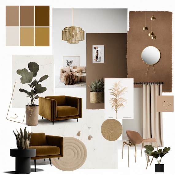 Home decor sample inspiration board