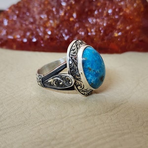 Bague homme turquoise, bague homme en argent 925K, bague homme avec pierre précieuse, bijoux en argent pour homme, bague homme avec pierre turquoise