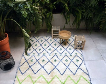 Original Moroccan Berber rug in Majorelle wool