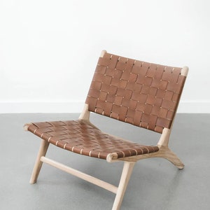 Lounge Chair, woven leather lounge chair image 9