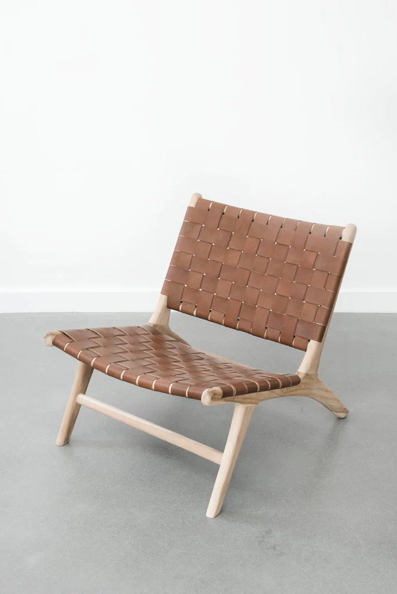 Lounge Chair, woven leather lounge chair image 9