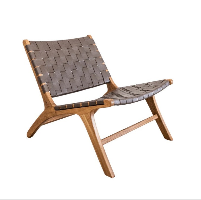 Lounge Chair, woven leather lounge chair image 2