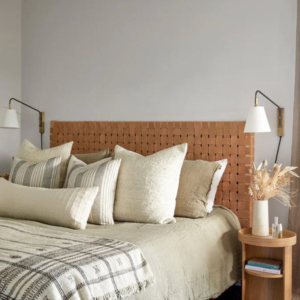 Leather Headboard Etsy