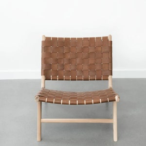 Lounge Chair, woven leather lounge chair image 7