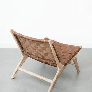 Lounge Chair, woven leather lounge chair image 8