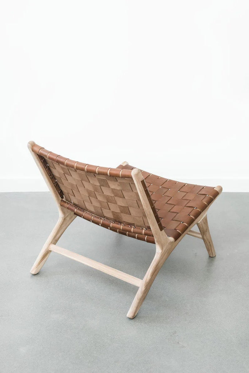 Lounge Chair, woven leather lounge chair image 8