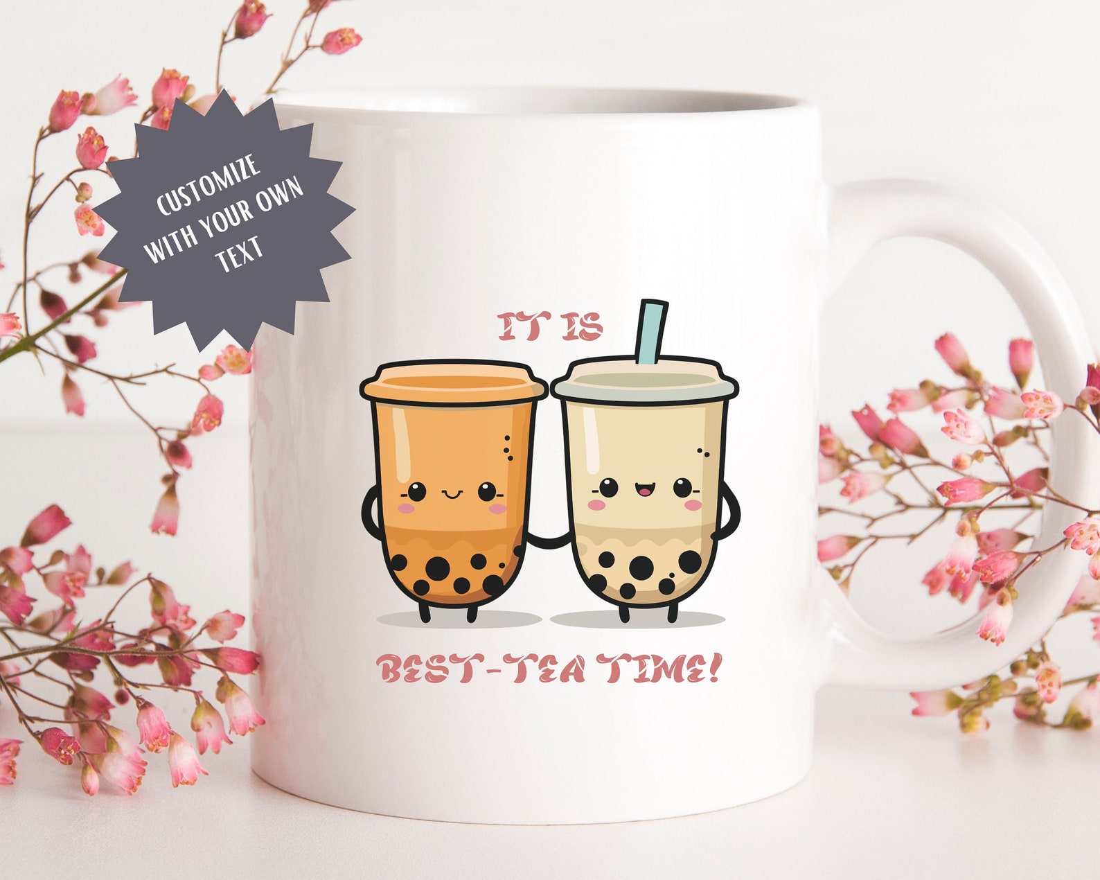 Cute Kawaii Boba Tea Bes-teas SVG PNG EPS Sublimation File Digital ...
