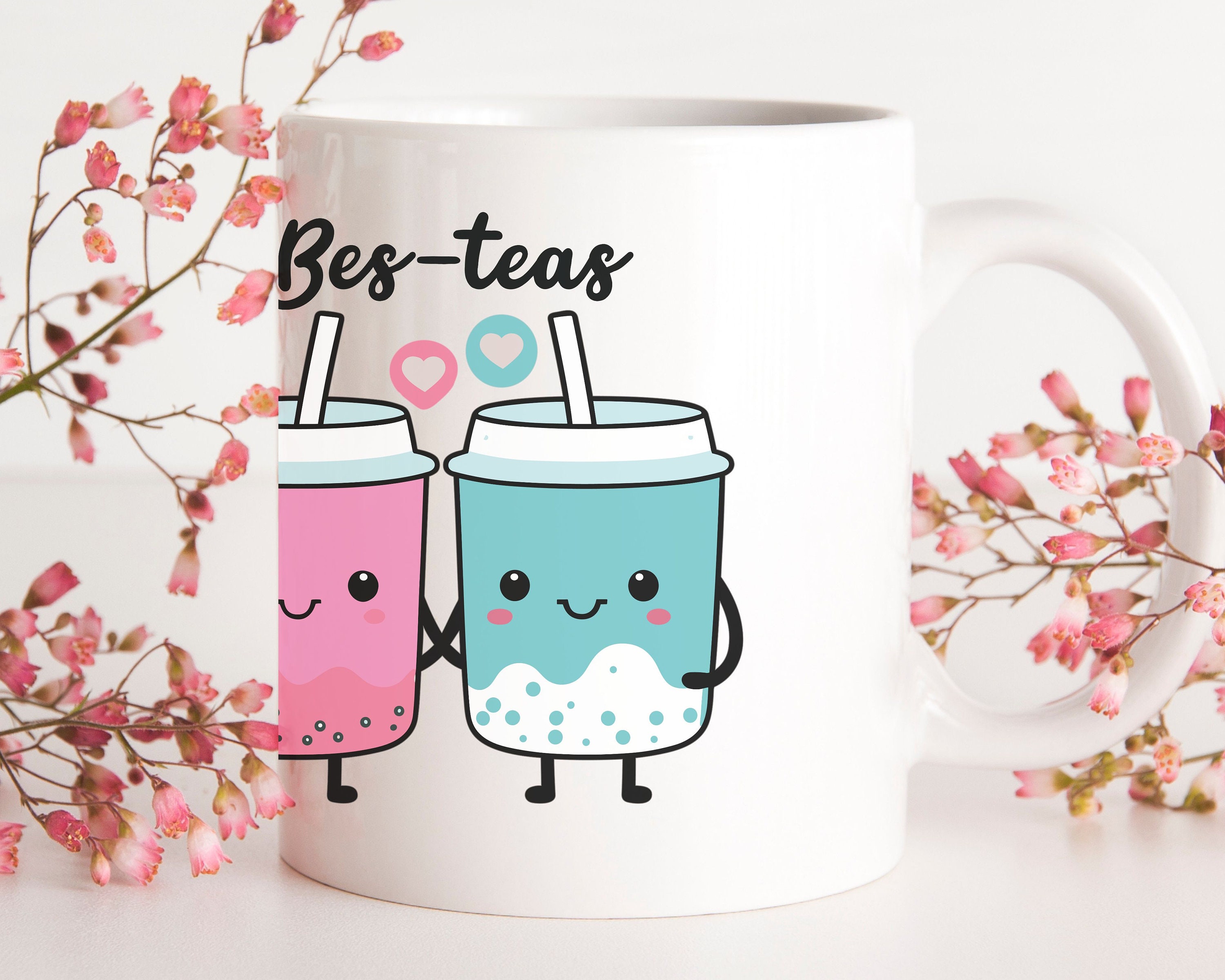 Cute Kawaii Boba Tea Bes-teas SVG PNG EPS Sublimation File Digital ...