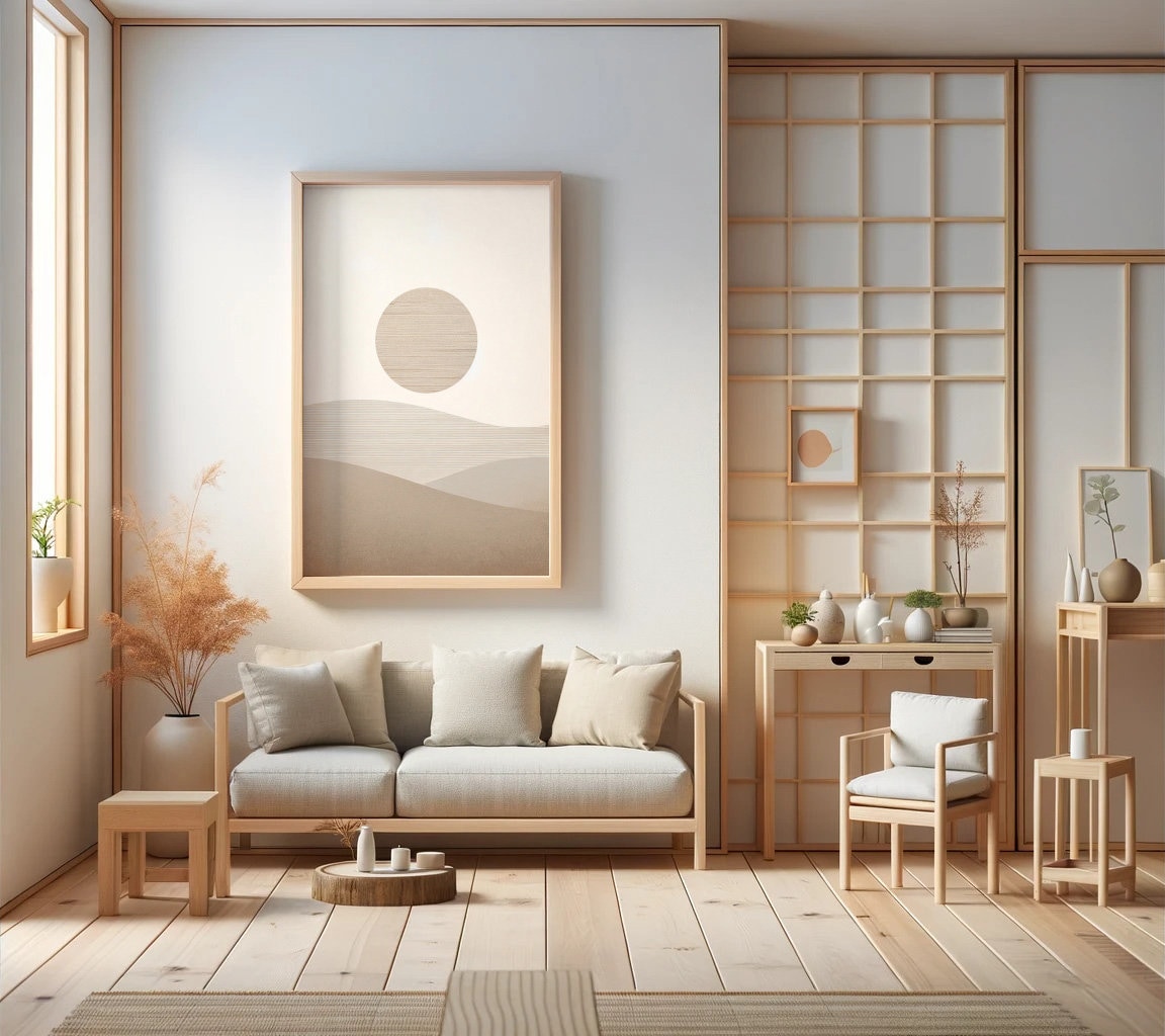 Japandi Style Texture Wall Art Poster Print Digital Home Decor