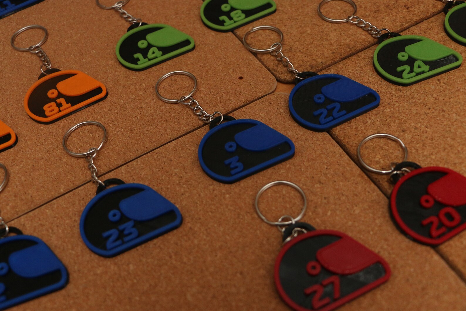 Formula 1 2024 Driver Number Helmet Keychains - Etsy