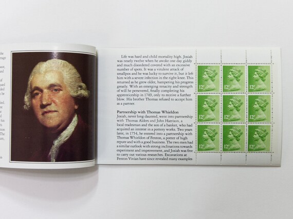 GB Book of Stamps of Story of Wedgwood. 33 Machin Derivatives in 4 Separate  Panes. Collectors, Journalers, Scrapbookers 