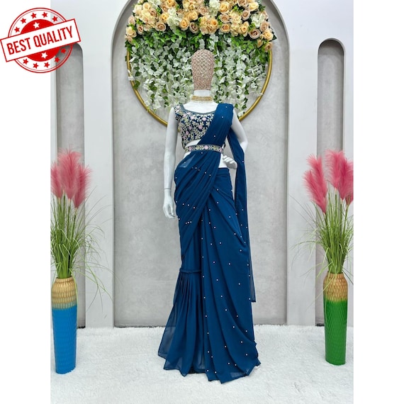 Finding The Perfect Party Wear Custom Made Saree Gown for You :  u/freshlookfashioncom
