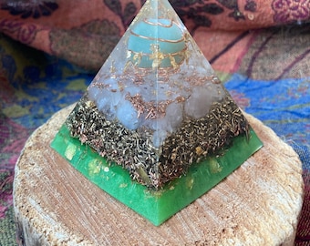 Large Orgonite Aventurine Pyramid