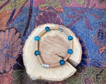 Hazel, Apatite and Owl Charm Bracelet – Clarity & Intuition